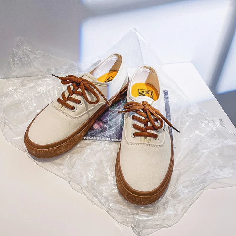 

Womens Sneakers Canvas Shoes Fashion Flats Low-cut Lace-up Shoes Woman Casual Loafers Espadrilles Skatebarding Exercise Shoes