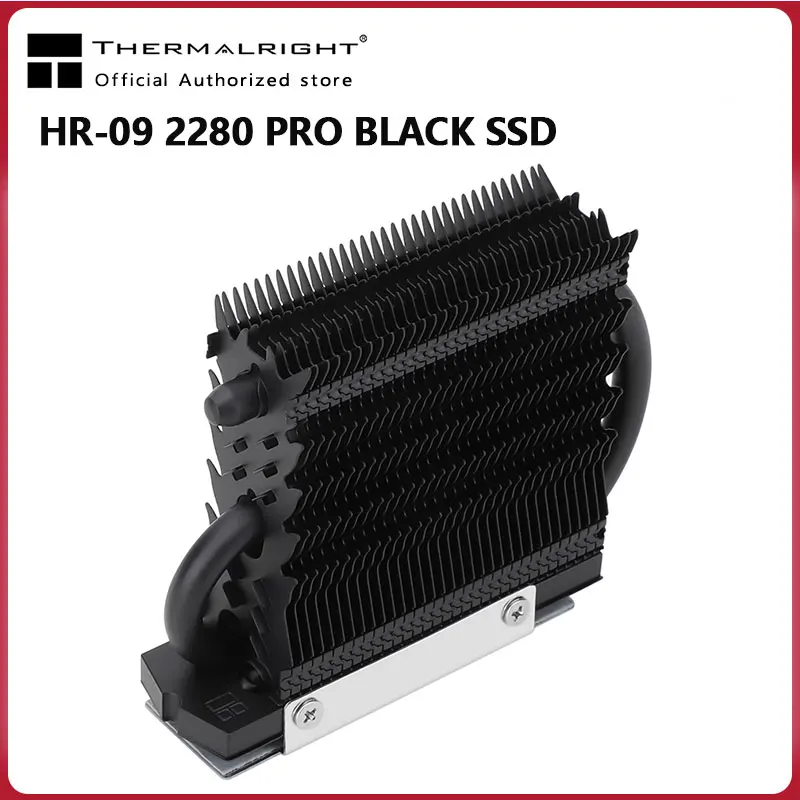 Thermalright HR-09 2280 PRO Black M.2 твердотельный накопитель AGHP, тепловая труба, радиатор SSD, охладитель, полностью гальванизированный