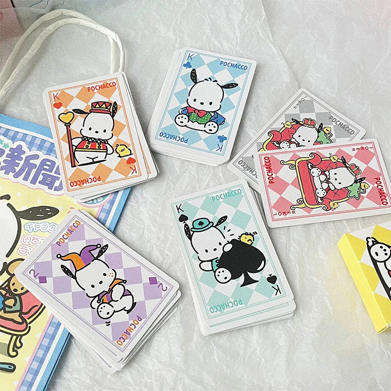 

Sanrio полако игральные карты Kawaii мультфильм милые аниме персонажи узор карты Пикник вечерние ринка настольная игра солитер подарок игрушка для девочек