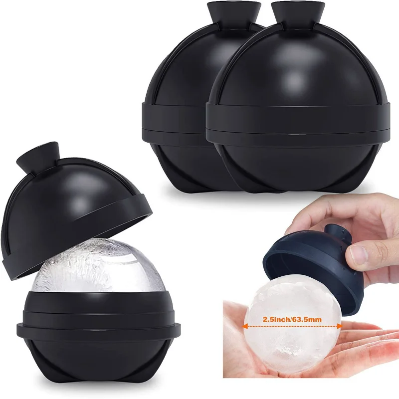 

Silicone Ice Ball Monoblock with Funnel Ice Ball Silicone 6cm Round Ice Ball Ice Making Mold