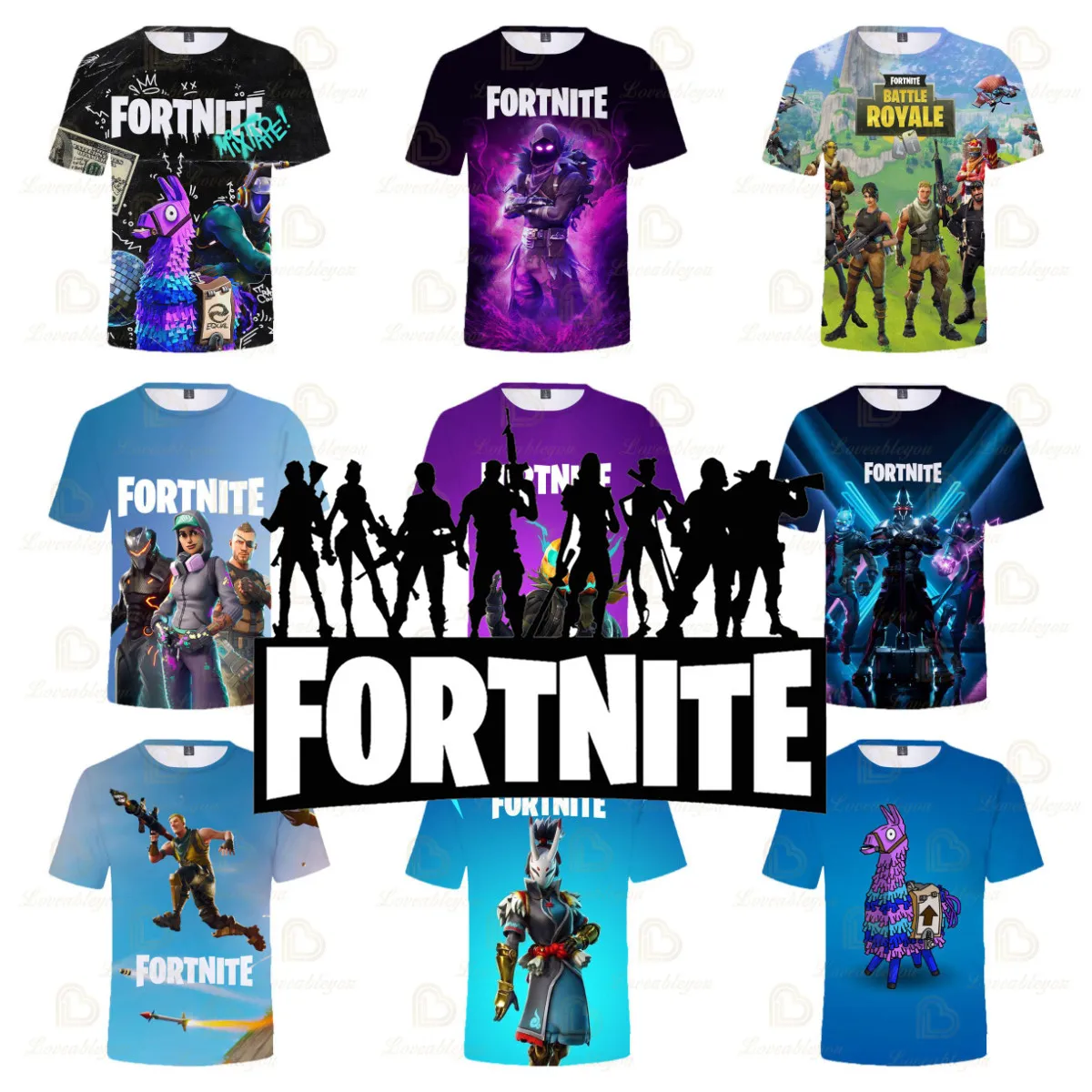 

Fortnite Battle Hero Victory Royale Shoot Game 3D T-shirt Clothing Tshirt Children Shoot Kids Hero Tops Boys Girls