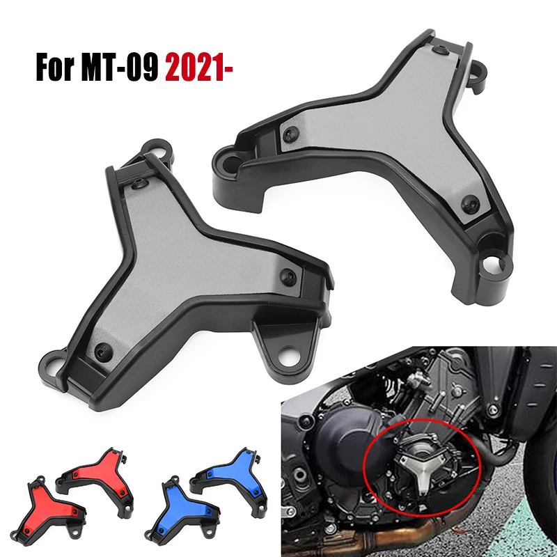 

Motorcycle Side Engine Guard Protection Sliders Crash Pads For Yamaha MT-09 MT 09 2021 + Falling Protector Cover