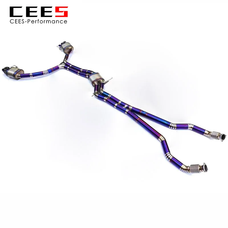 

CEES Catback Exhaust For AUDI RS6 4.0T 2013-2018 Titanium Tuning Vavle Muffler Exhaust System Exhaust Valve Control Echappement