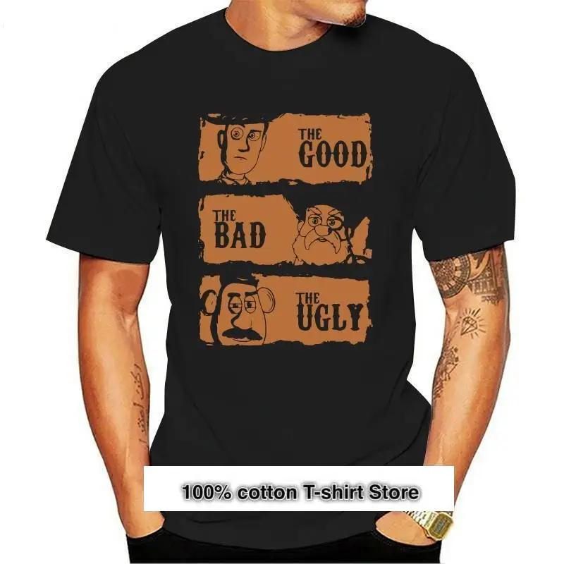 

Camiseta de манга corta para hombre y mujer, camiseta унисекс de The Good The Bad the картофель