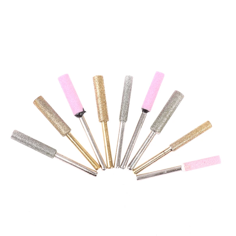 

6x Diamond Sharpening Wheel Coated Cylindrical Burr Chainsaw Sharpener Stone File Chain Saw Sharpening Carving Grinding Tools