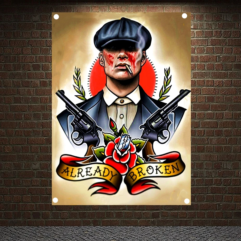 

Уже сломанная татуировка, искусственная роспись, настенный художественный принт, винтажные плакаты, домашний декор, фреска, подвесной флаг,...