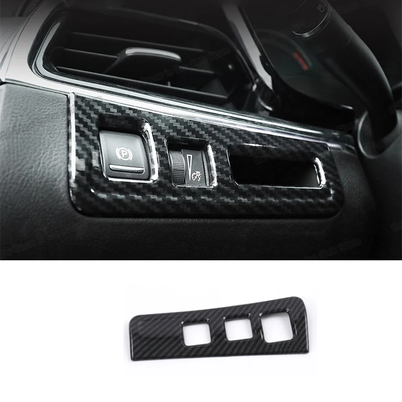 

Leather Car Left Side Headlight Adjust Control Panel Cover Chrome Trim for Cadillac Xt6 2019 2020 2021 Accessories Auto Styling