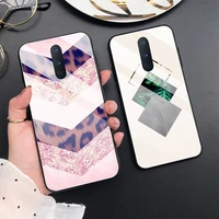 fashion tempered glass phone case for oneplus 9 pro 8 8t 7 7t 9r luxury funda for oneplus nord n100 10 9rt 5g back cover coque