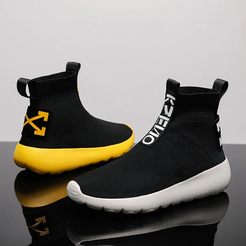 2022 New Socks Sneakers Men Athletic Shoes Men Breathable Jogging Trainers Men High top Running Shoes For Men Chaussure Homme