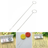 sewing tools durable metal sewing loop turner hook with latch for turning fabric tubes straps belts strips for handmade