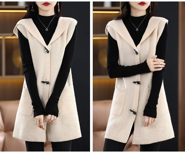 Жилет сетчатый женский средней длины верхняя одежда популярная в Интернете