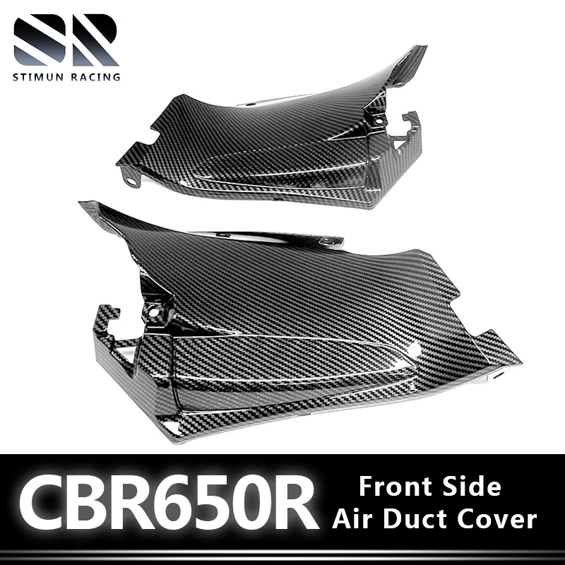 

For HONDA CBR650R 2019-2022 Front Side Air Duct Cover Fairing Cowl Hydro Dipped Carbon Fiber Finish
