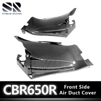for honda cbr650r 2019 2022 front side air duct cover fairing cowl hydro dipped carbon fiber finish