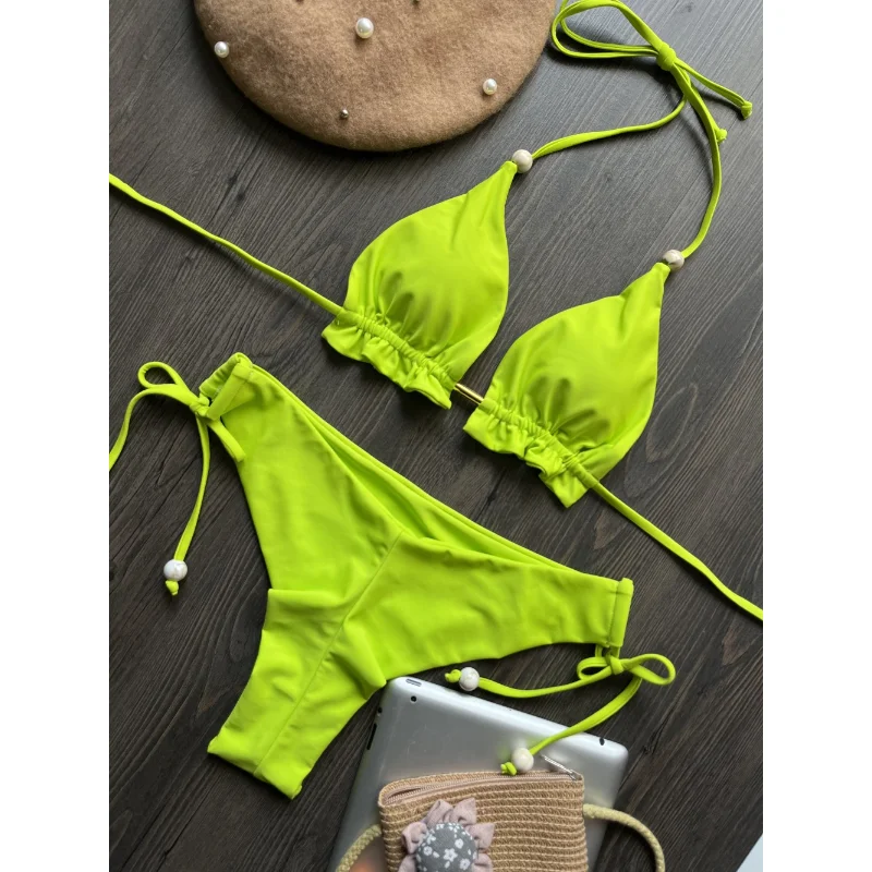 

Сексуальные бикини, треугольный купальник, женский купальник, женская одежда для пляжа 2023, бандажные стринги, бикини, купальный костюм из двух предметов