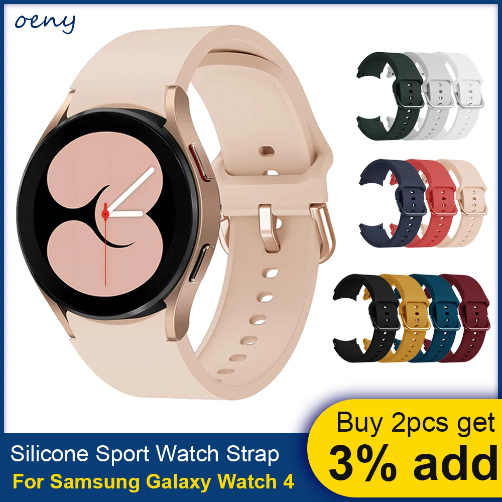 

Ремешок для смарт-часов Galaxy Watch 4, силиконовый спортивный браслет для Samsung Galaxy Watch 4 Classic, 4