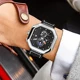 LIGE Mens Watch Square Sport Quartz Wristwatch 30M Waterproof Stopwatch Hollow out Watches for Men Date Clock Luminous Watch Men Other Image