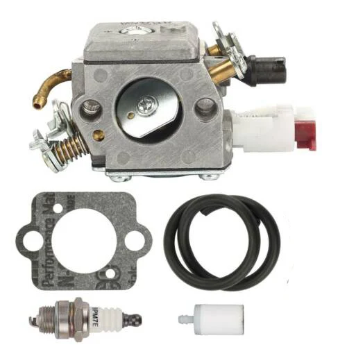 

Карбюратор для бензопилы Husqvarna 340 345 350 C3-EL18B 5032832-08, прокладка, воздушный фильтр, комплект свечей зажигания, инструмент для садоводства