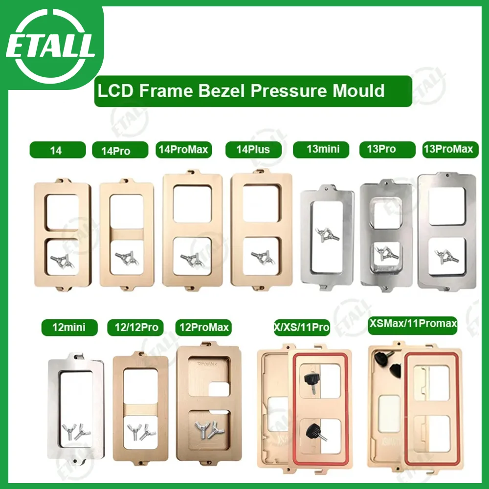 

Зажимная форма для рамки для iPhone X XS/XR/XSMax/11/12/iPhone13 14 15 серии, рамка ЖК-экрана, рамка под давлением, зажим для пресс-формы