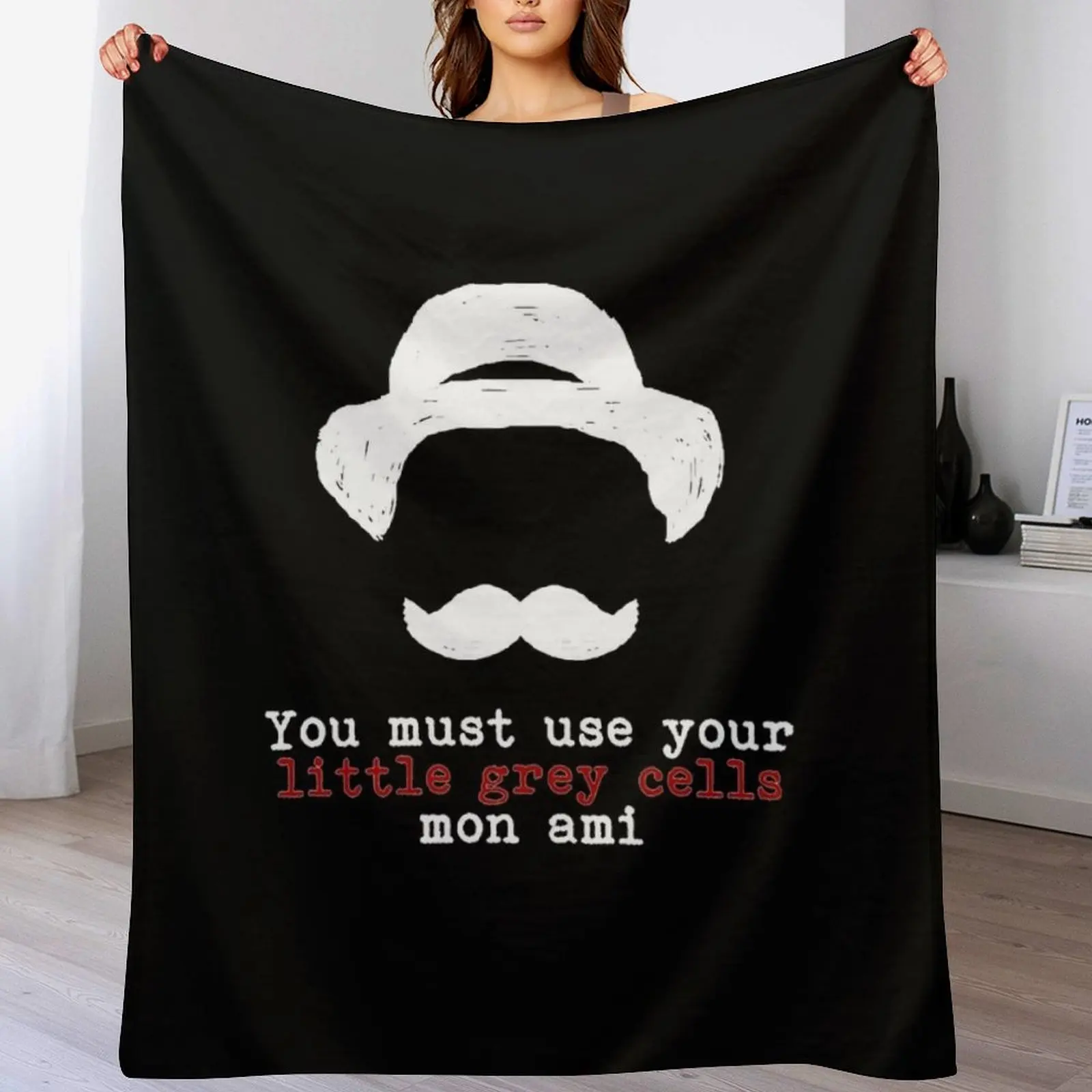 Одеяло Agatha Christie Hercule Poirot Little Grey Cells одеяла для среды и кровати клетчатые теплые