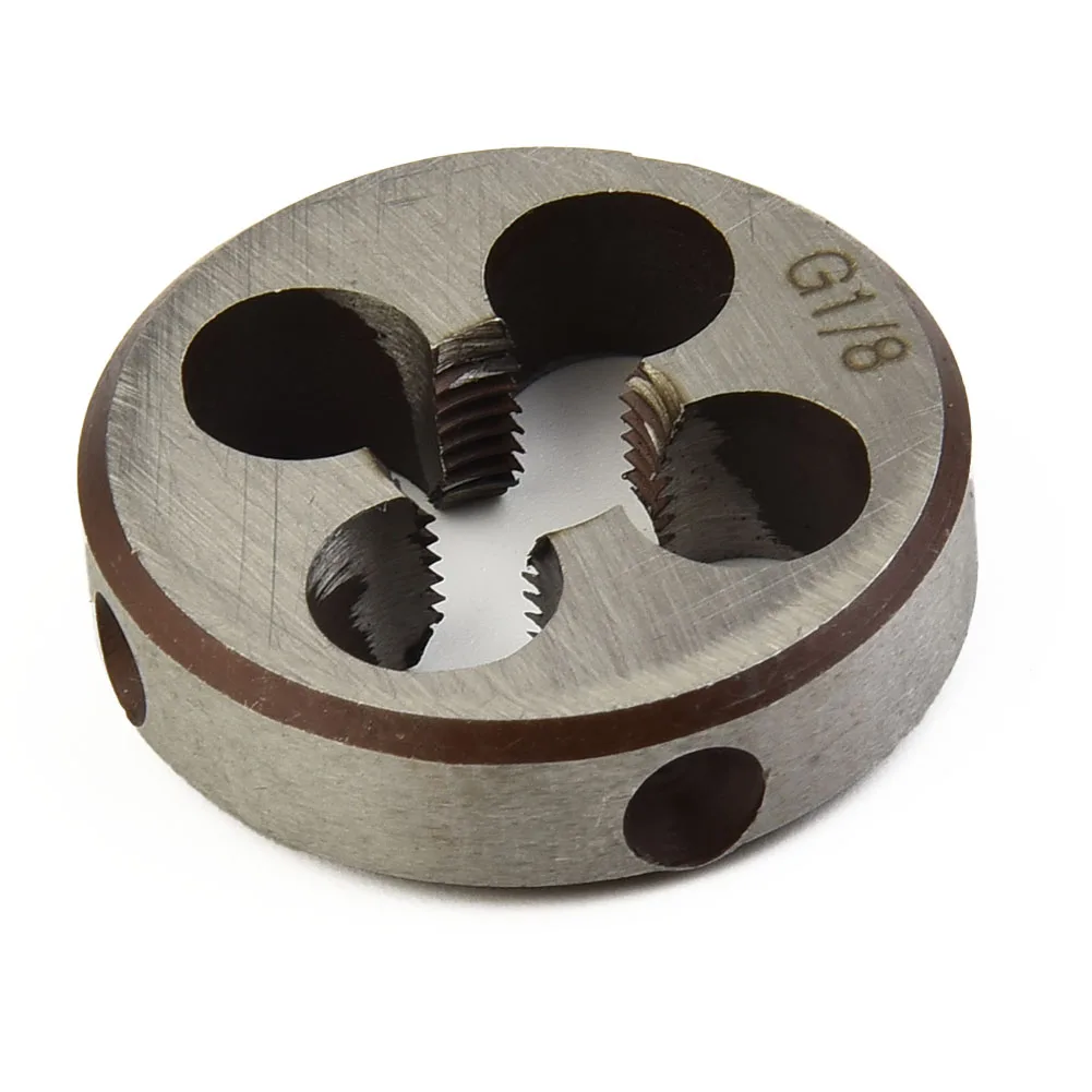 

High quality Durable Dies BSP 1/8 3/8 1/2 3/4 Round Die High Speed Steel Silver High Duty Thread Round Pro Top New