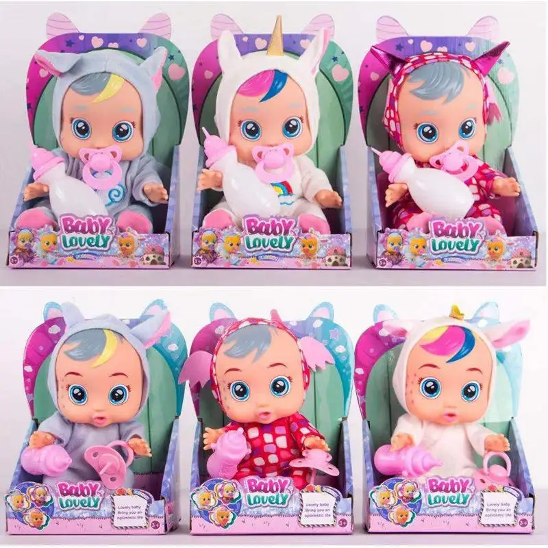 Новая виниловая кукла-плач кавайная Интерактивная кукла-сюрприз издаст звук и