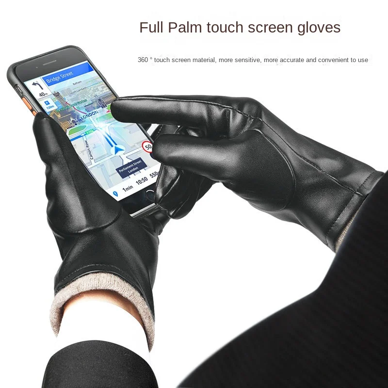 

Winter Riding Gloves Men's Outdoor Sports Windproof Waterproof Warm Winter Electric Vehicle Touch Screen Gloves Men Cycling