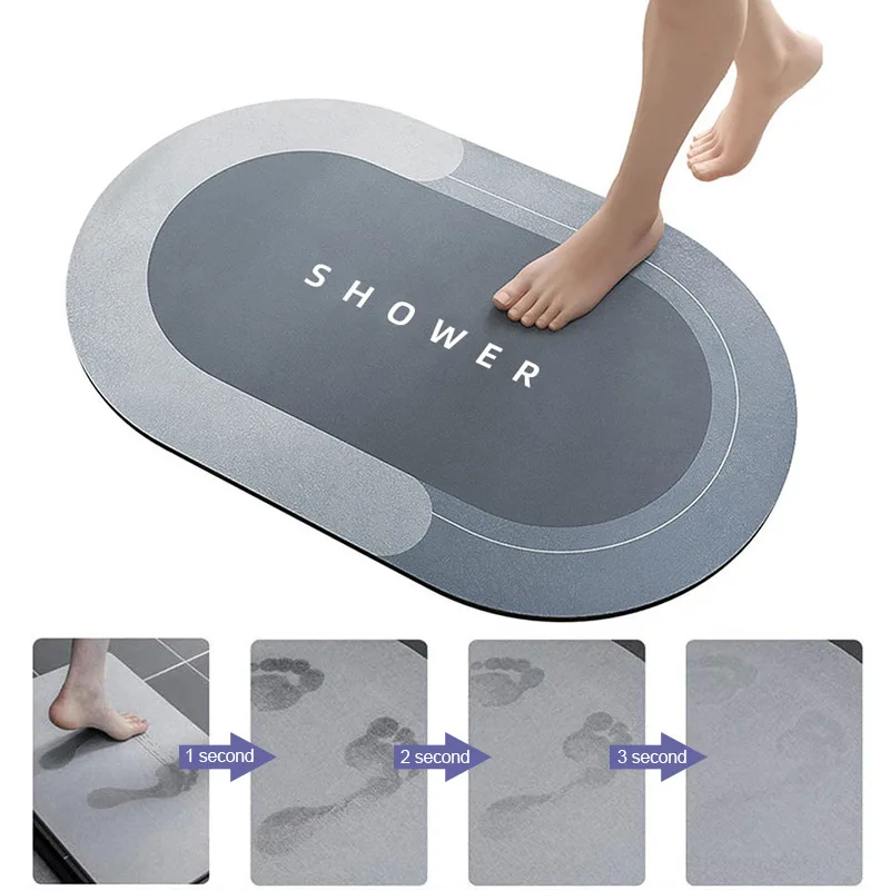 

Floor mat Nordic simple diatom mud bathroom cushion bathroom absorbent quick drying matx