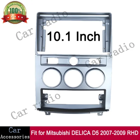 Для Mitsubishi DELICA D5 2007-2009 10,1-дюймовый автомобильный радиоприемник Android стерео рамка плеер 2Din головное устройство Fascia Panel Dashboard Cover