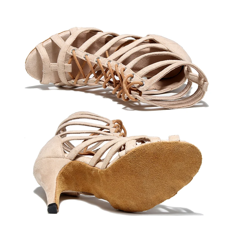 Women Dance Boots High Heels For Woman Latin Dance Shoes For Girls Ladies Ballroom Modern Tango Dancing Salsa Ankle Boots Shoes