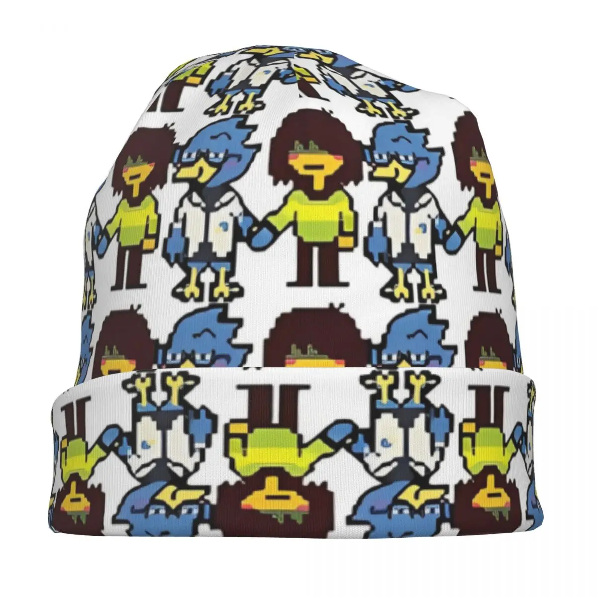 Deltarune Berdly And Kris Капот Шапки Хип-хоп Уличные шапочки Skullies Шапка Видеоигры для