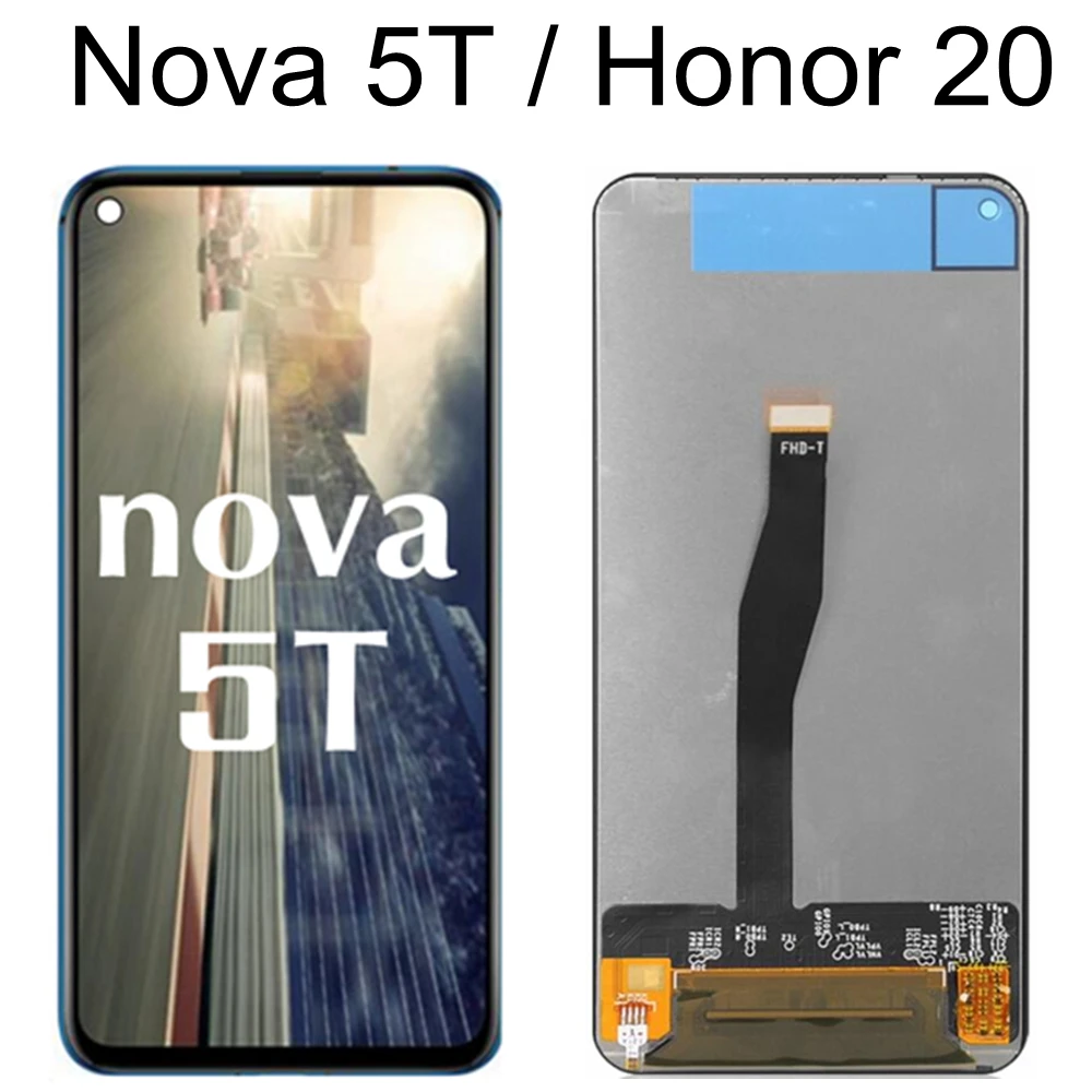 

6.62" LCD For Huawei Nova 5T Nova5T LCD Display Touch Screen Digitizer Sensor Assembly For Honor 20 Honor20 LCD