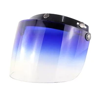 windproof 3 snap visor lens shield for motorcycle helmets flip up down open face anti glaring helmet accessories d7ya