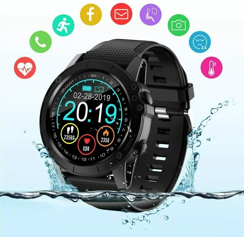 

BYTTRON Smart Watch, Full Touch Screen IP68 Waterproof Bluetooth Fitness Tracker
