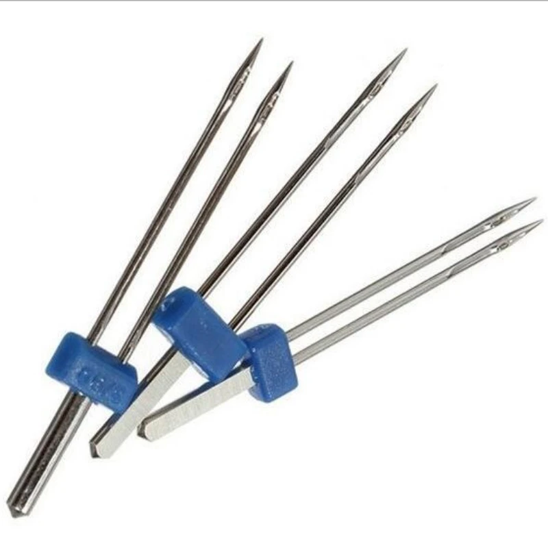 

3PCS 2/3/4mm Sewing Machine Needles Double Twin Needles 2.0/90 3.0/90 4.0/90 Sewing Needles for Most Household Sewing Machine
