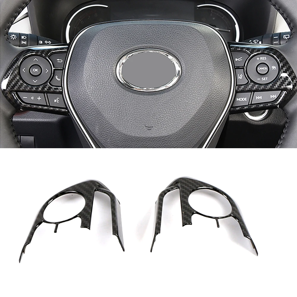 

Для Toyota Rav 4 Rav4 5 Gen 2019-2023, карбоновое волокно, печатный ABS интерьер, литье, центральная консоль, модификация приборной панели, украшение