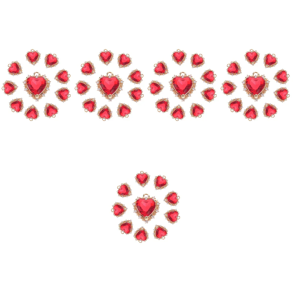 50 Pcs Copper Charms Pendants DIY Necklace Multi Color Earrings Adorable Handmade Necklaces Decors Jewelry Ornaments Crafts