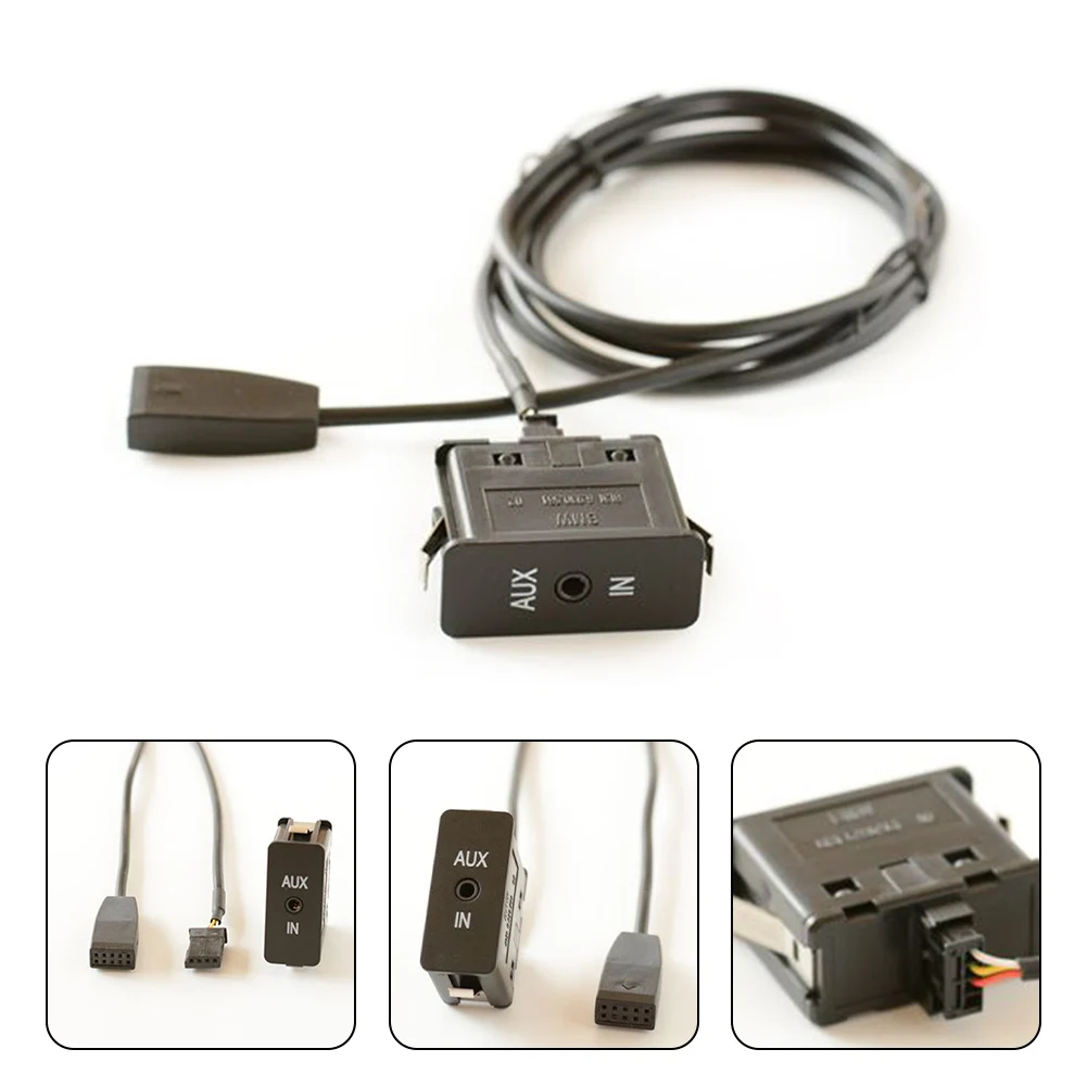 

New Style For BMW 2002-2006 E46 3 Series AUX IN AUX Cable Wire Set Audio Port Car Electronic Accessories