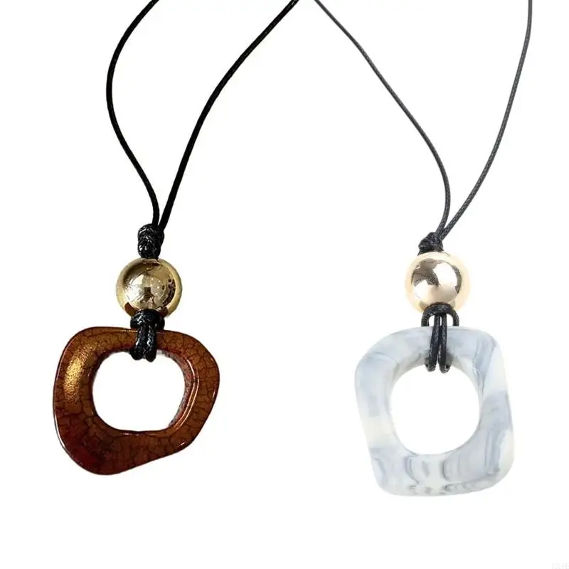 LXAE Многофункциональное ожерелье из смолы с подвеской-цепочкой отражающее