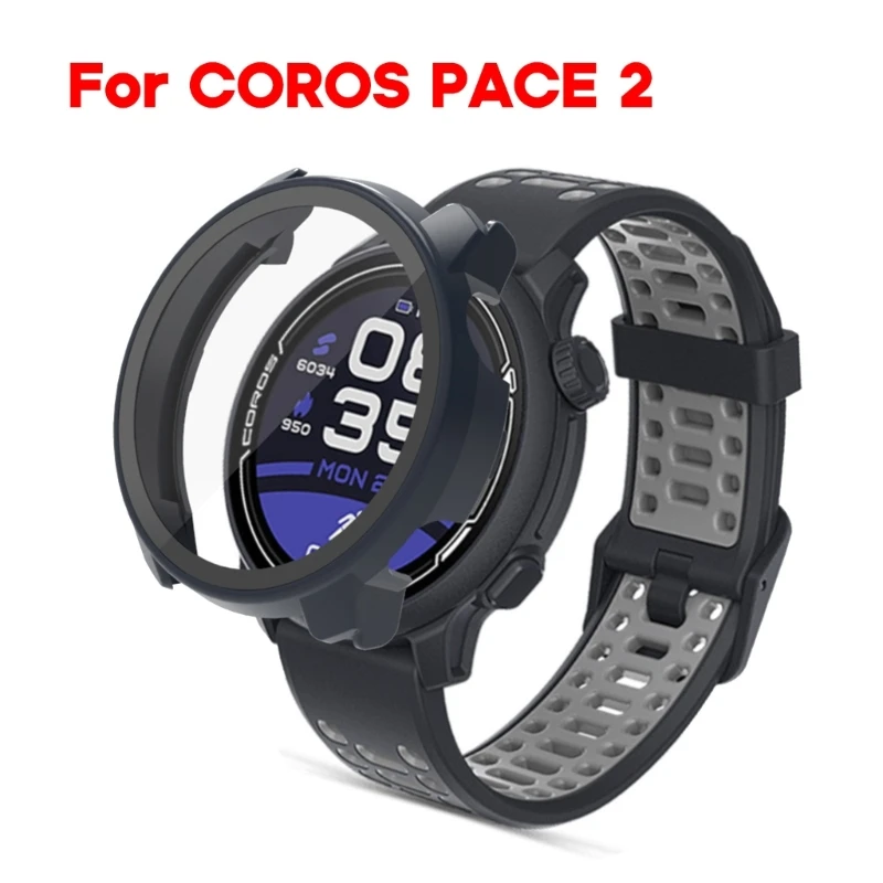 

Screen Protective Case Cover for Coros Pace 2 Scratch-resist Shock Frame Full Coverage Watch One-piece Bumper-Shell
