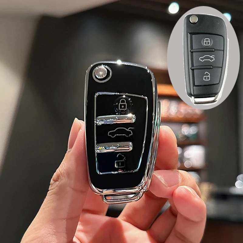 

Новый мягкий чехол для автомобильного ключа из ТПУ для Audi A1 A3 A6 A6L Q2 Q3 Q7 TTS R8 S6 RS3, защитный чехол для ключа, брелок, автомобильные аксессуары