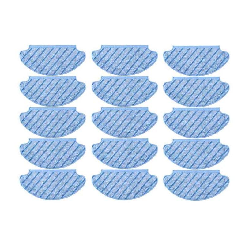 

15Pcs Microfiber Mopping Pads Washable Mopping Cloth Replacement For Ecovacs Deebot Ozmo 920 950 T8MAX N8pro AIVI Vacuum Cleaner