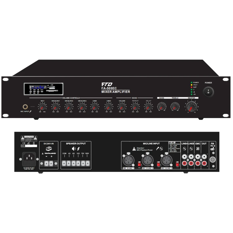 Усилитель микшера мощности звука 240 Вт