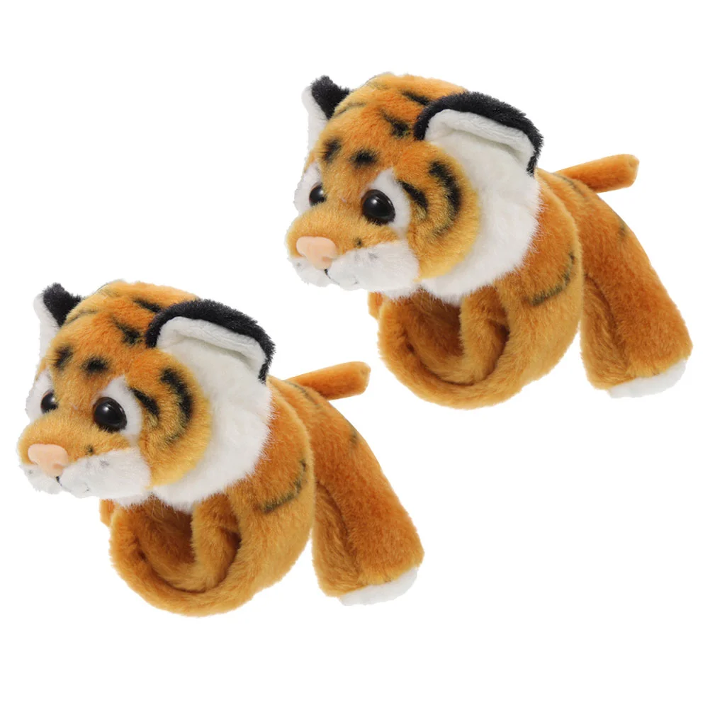2 Pcs Slap Bracelet Animal Bands Kids Party Favors Stuffed Dogs Bracelets Children Toy Ocean Animals