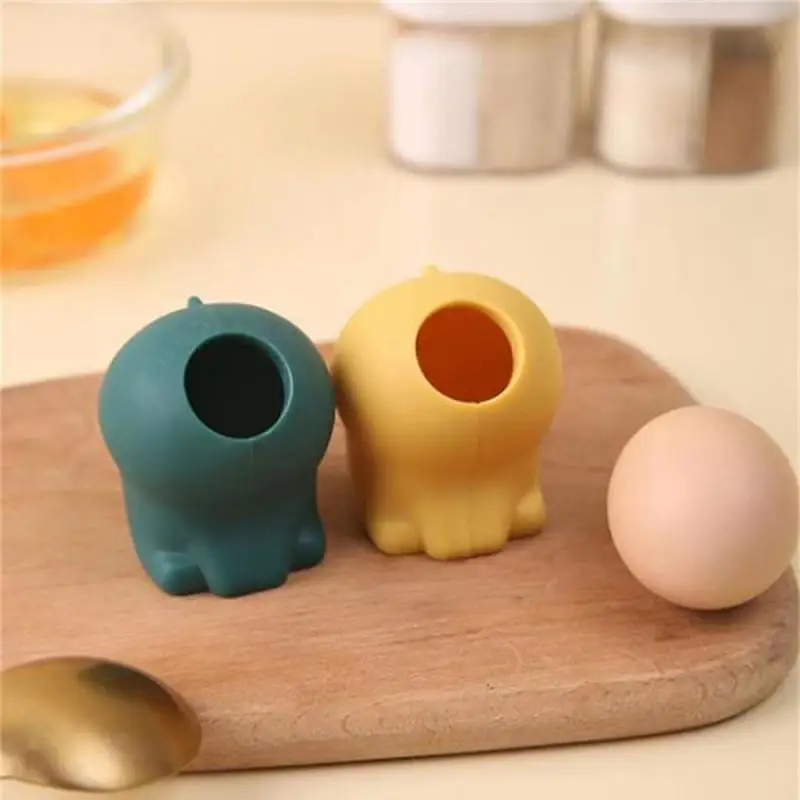 

Household Silicone Egg Separator Cute Cartoon Modeling Egg Suction Food Grade Silicone Egg Splitter Egg Divider