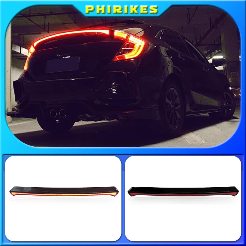 

Светодиодный ная противотуманная фара для заднего бампера, стоп-сигнал, динамический отражатель сигнала поворота для Honda Civic Тип R 2021, многоф...