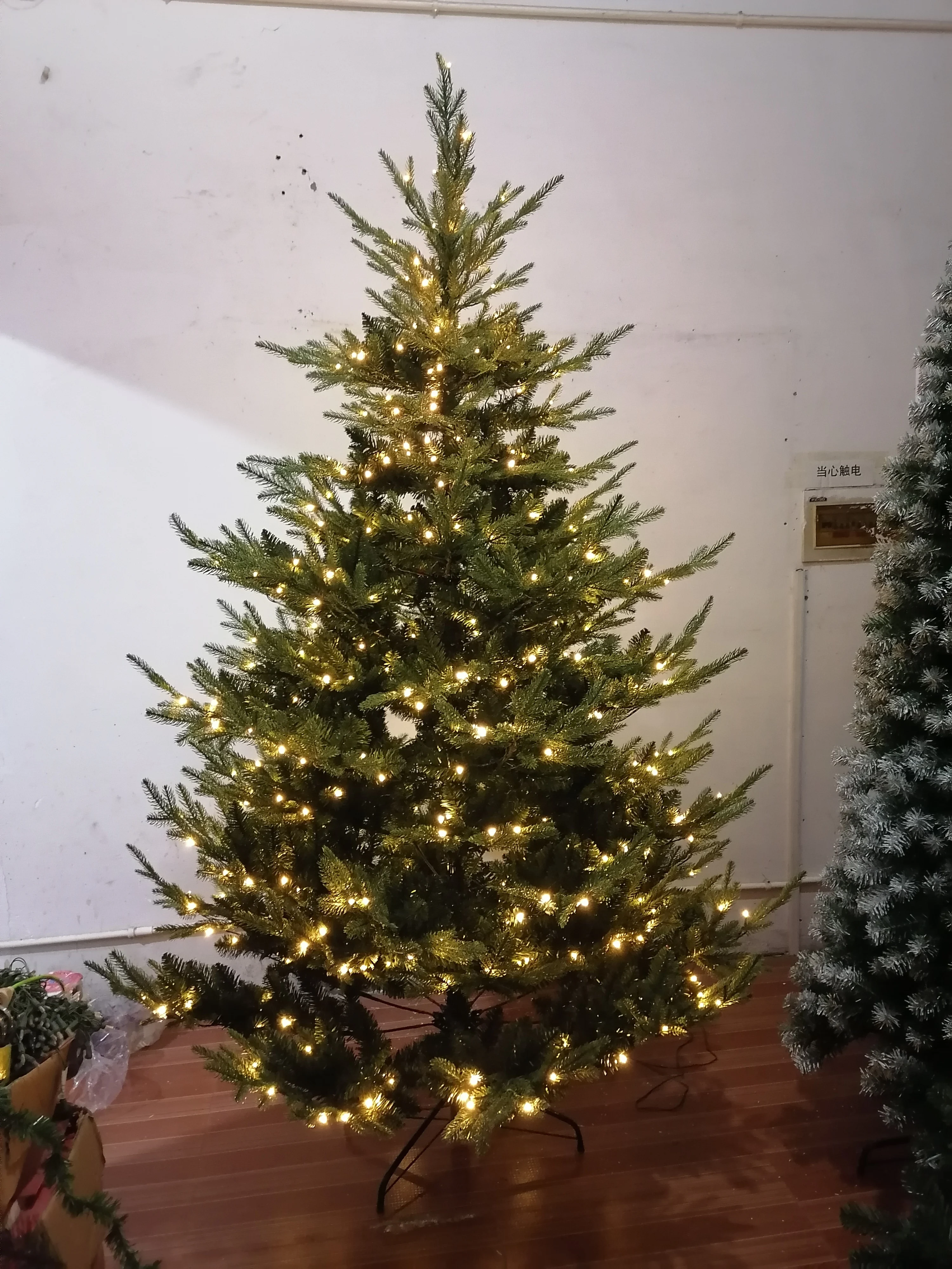 

Новинка 2022 г., декоративное украшение для рождественской елки из ПЭ и ПВХ, 2,4 м