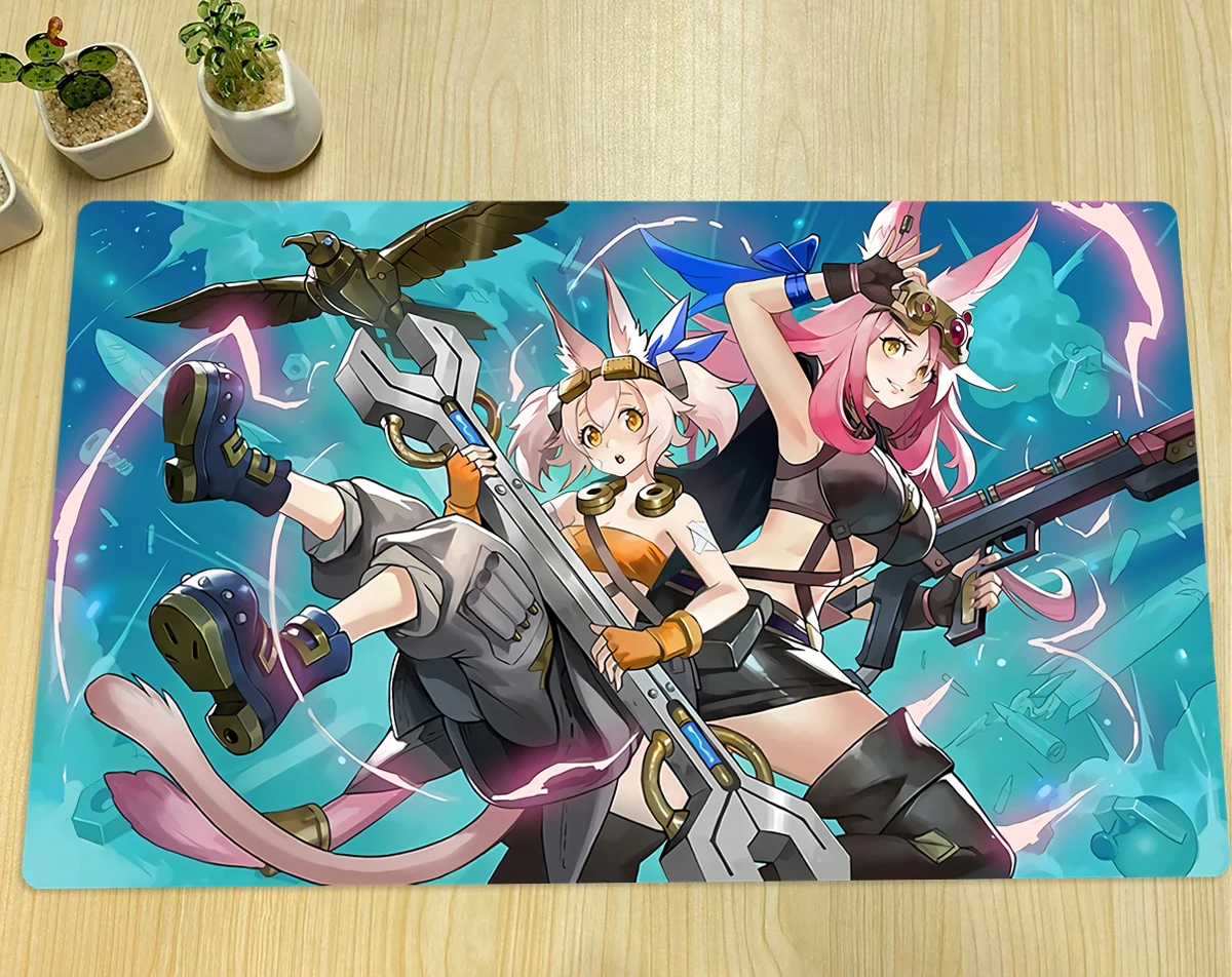 YuGiOh Play Mat Tri-Brigade Ferrijit & Tri-Brigade Kitt TCG CCG Trading...