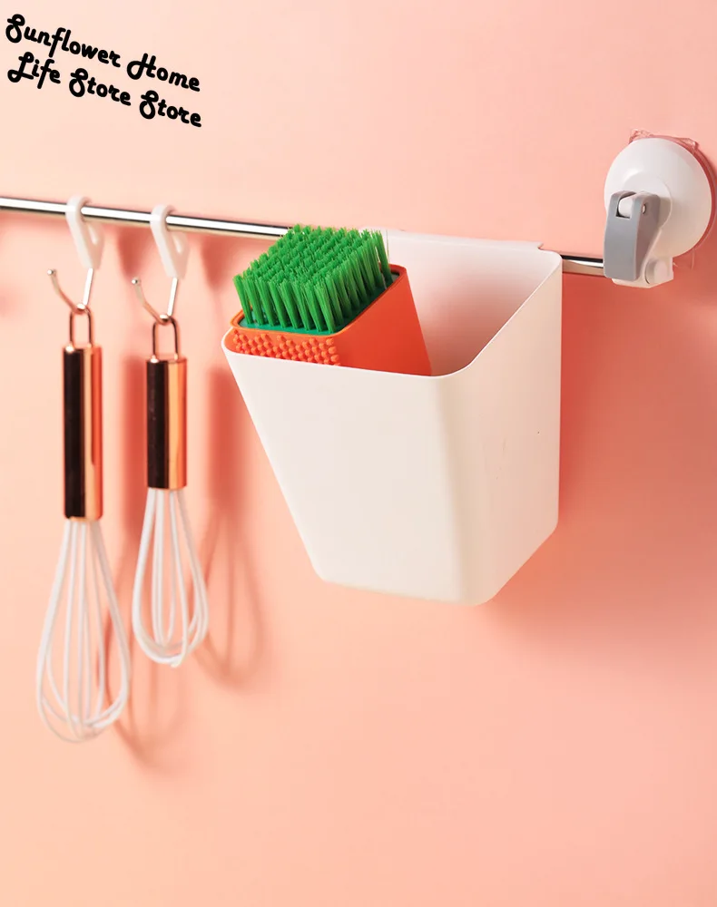 

Back Hanging Plastic Storage Basket Small Hanging Bucket Multifunctional Portable Hanging Basket Kitchen Storage Basket Tool