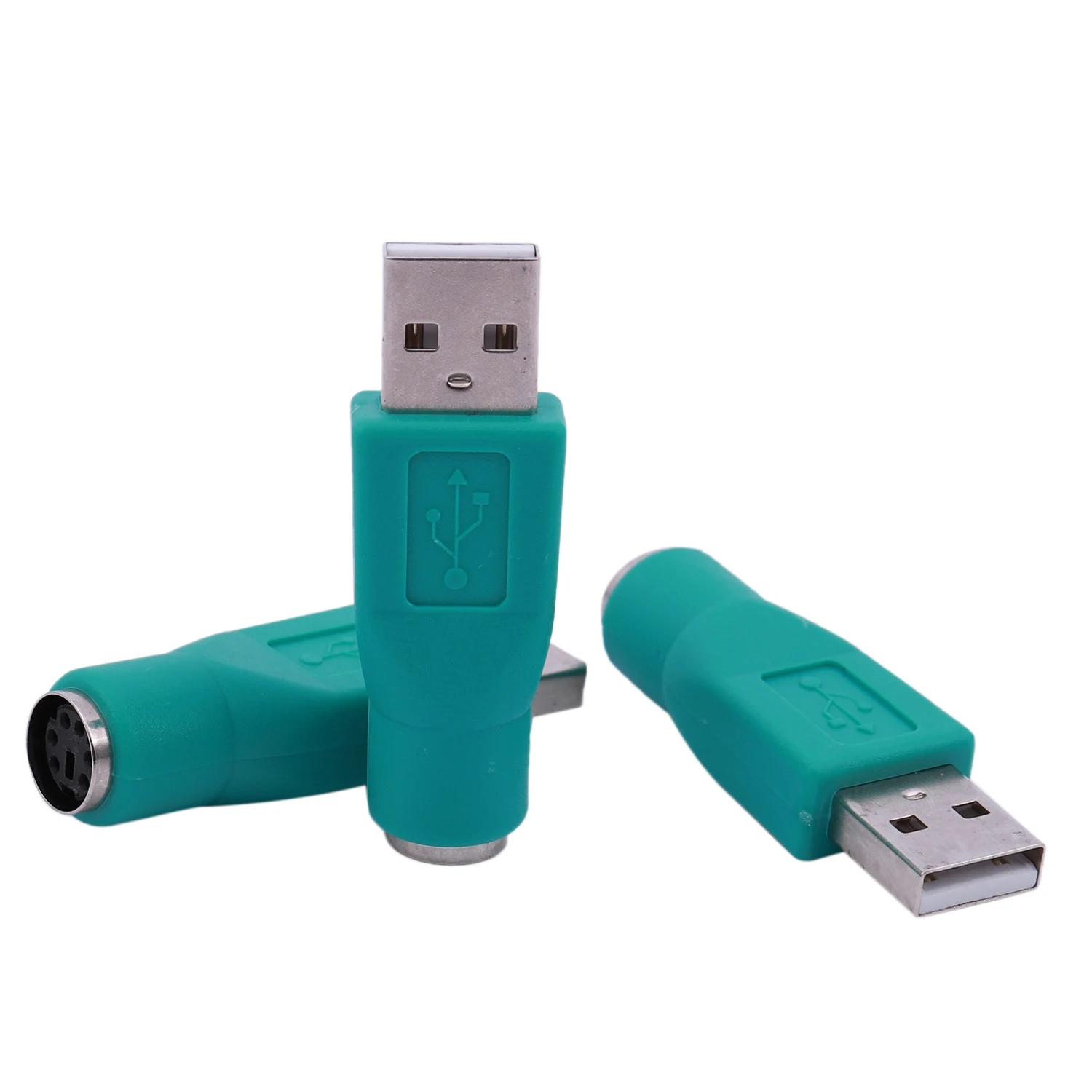 

3 шт., разъем для клавиатуры и мыши USB 2,0 к PS/2 Female Mini DIN 6P