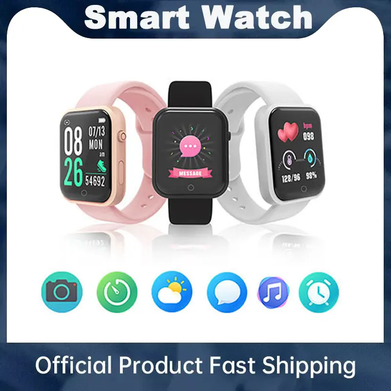 

Смарт-часы спортивные с поддержкой Bluetooth, пульсометром и тонометром